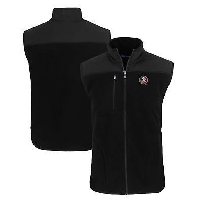 Men's Cutter & Buck Florida State Seminoles Cascade Eco Sherpa Fleece Full-Zip Vest