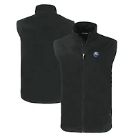 Men's Cutter & Buck  Black Citadel Bulldogs Charter Eco Recycled Full-Zip Vest