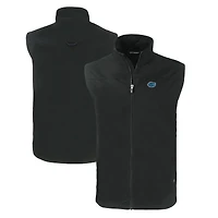 Men's Cutter & Buck  Black Florida Gators Charter Eco Recycled Full-Zip Vest