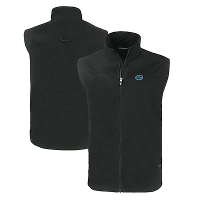 Men's Cutter & Buck  Black Florida Gators Charter Eco Recycled Full-Zip Vest