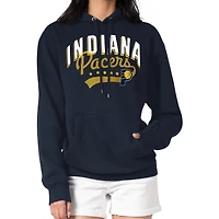 Women's G-III 4Her by Carl Banks  Navy Indiana Pacers Filigree Logo Pullover Hoodie