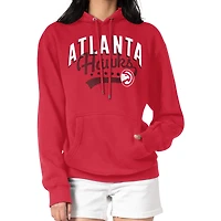 Women's G-III 4Her by Carl Banks  Red Atlanta Hawks Filigree Logo Pullover Hoodie