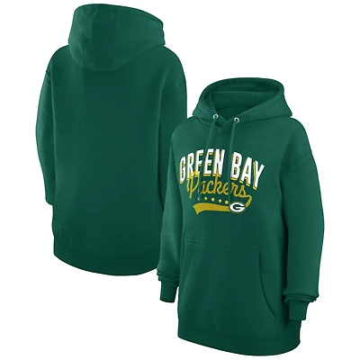 Women's G-III 4Her by Carl Banks Green Green Bay Packers Filigree Logo Pullover Hoodie