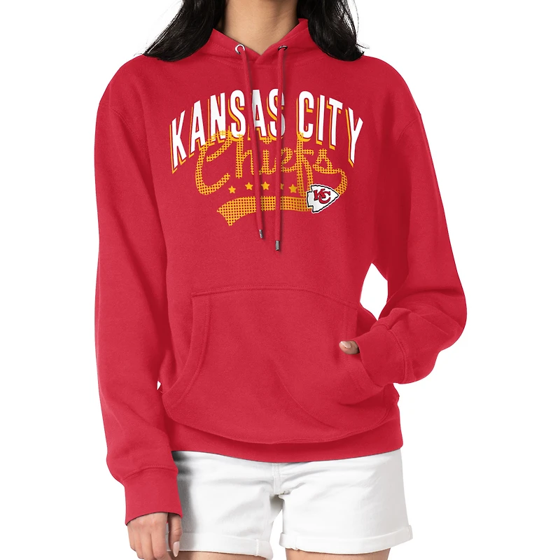 Women's G-III 4Her by Carl Banks  Red Kansas City Chiefs Filigree Logo Pullover Hoodie