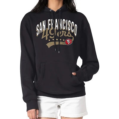 Women's G-III 4Her by Carl Banks  Black San Francisco 49ers Filigree Logo Pullover Hoodie