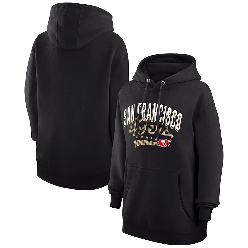 Women's G-III 4Her by Carl Banks  Black San Francisco 49ers Filigree Logo Pullover Hoodie