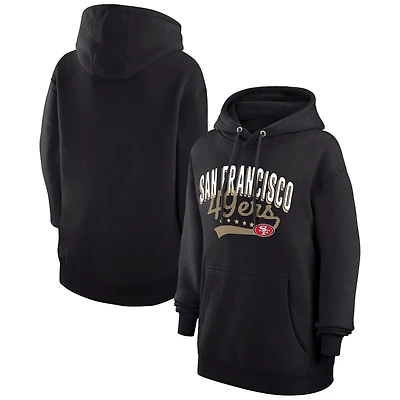 Women's G-III 4Her by Carl Banks  Black San Francisco 49ers Filigree Logo Pullover Hoodie
