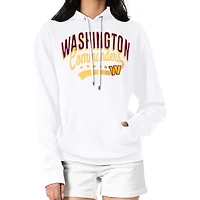Women's G-III 4Her by Carl Banks  White Washington Commanders Filigree Logo Pullover Hoodie