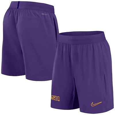 Men's Nike Purple LSU Tigers 2024 Sideline Performance Shorts