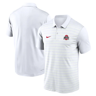 Men's Nike White Ohio State Buckeyes 2024 Early Season Coaches Sideline Dri-FIT Polo