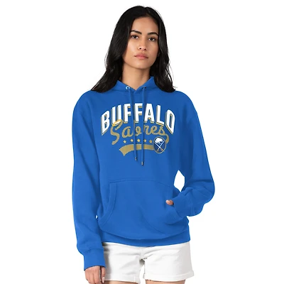 Women's G-III 4Her by Carl Banks Royal Buffalo Sabres Filigree Logo Pullover Hoodie