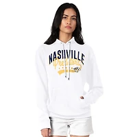 Women's G-III 4Her by Carl Banks  White Nashville Predators Filigree Logo Pullover Hoodie