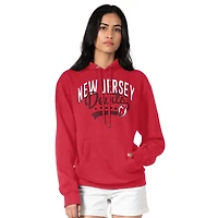 Women's G-III 4Her by Carl Banks  Red New Jersey Devils Filigree Logo Pullover Hoodie