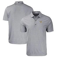 Men's Cutter & Buck  Heather Black Vanderbilt Commodores Forge Eco Heathered Stripe Stretch Recycled Polo
