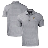 Men's Cutter & Buck  Heather Black Vanderbilt Commodores Forge Eco Heathered Stripe Stretch Recycled Polo
