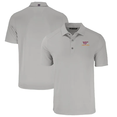 Men's Cutter & Buck Gray Virginia Tech Hokies Forge Eco Stretch Recycled Polo
