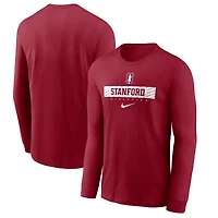 Men's Nike Cardinal Stanford Cardinal 2024 Sideline Legend Dri-FIT Long Sleeve T-Shirt