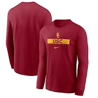 Men's Nike Cardinal USC Trojans 2024 Sideline Legend Dri-FIT Long Sleeve T-Shirt