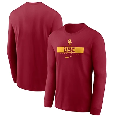 Men's Nike Cardinal USC Trojans 2024 Sideline Legend Dri-FIT Long Sleeve T-Shirt