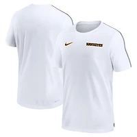 Men's Nike White Iowa Hawkeyes 2024 Sideline Coach Performance Top