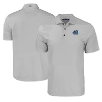 Men's Cutter & Buck Gray Old Dominion Monarchs Pike Eco Tonal Geo Print Stretch Recycled Polo