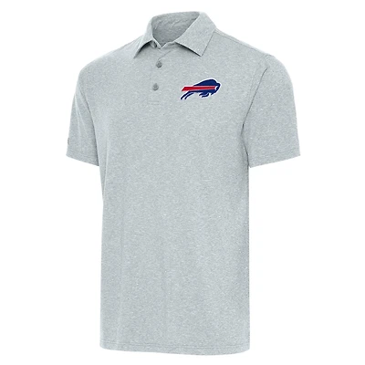 Men's Antigua  Heather Gray Buffalo Bills Par Polo