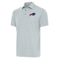 Men's Antigua  Heather Gray Buffalo Bills Par Polo
