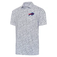Men's Antigua  White/Navy Buffalo Bills Motion Polo