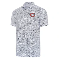 Men's Antigua  White/Navy Chicago Bears Motion Polo