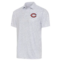 Men's Antigua  White/Gray Chicago Bears Motion Polo