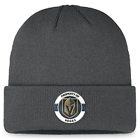 Men's Fanatics Charcoal Vegas Golden Knights Authentic Pro Training Camp Cuffed Knit Hat