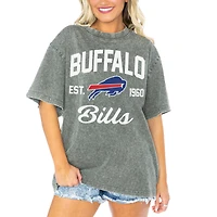 Women's Gameday Couture  Gray Buffalo Bills Tackle Titan Boyfriend Washed T-Shirt