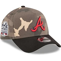 Men's New Era Atlanta Braves Camo Crown A-Frame 9FORTY Adjustable Hat