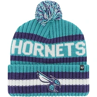Men's '47 Teal Charlotte Hornets Bering Cuffed Knit Hat with Pom
