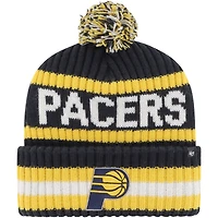 Men's '47 Navy Indiana Pacers Bering Cuffed Knit Hat with Pom