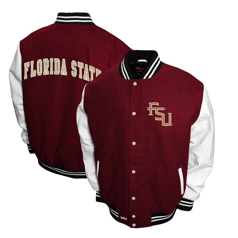 Men's Franchise Club Garnet Florida State Seminoles Graduate Full-Snap Jacket