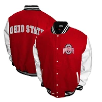 Men's Franchise Club Scarlet Ohio State Buckeyes Graduate Full-Snap Jacket