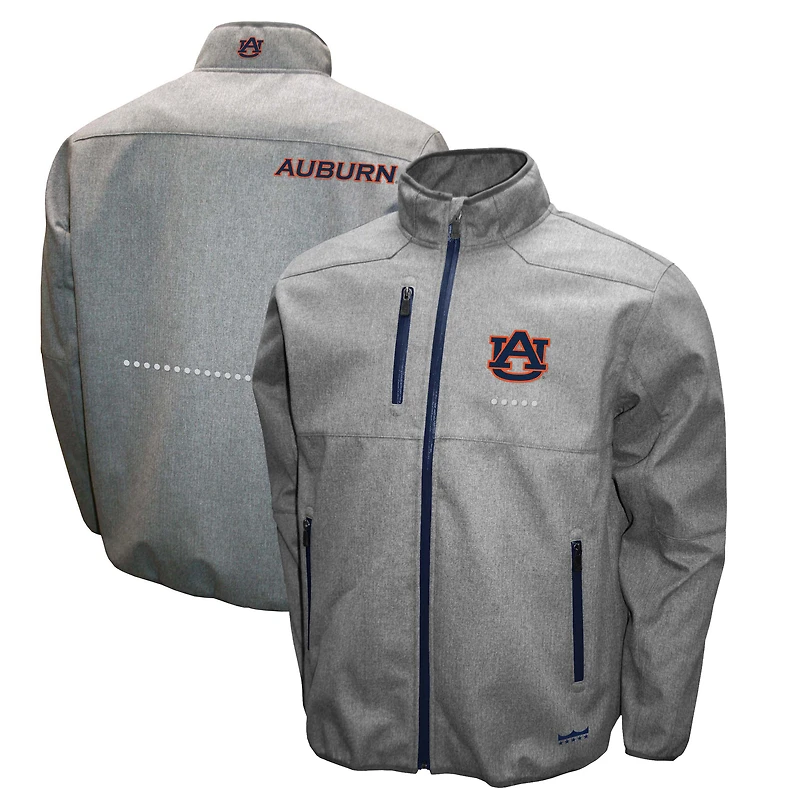 Men's Franchise Club Gray Auburn Tigers X-Tech Full-Zip Jacket