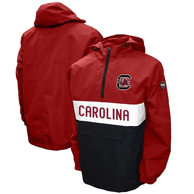 Men's Franchise Club Garnet South Carolina Gamecocks Alpha Anorak Quarter-Zip Pullover Jacket