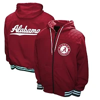 Men's Franchise Club Crimson Alabama Crimson Tide Walk-On Full Zip Hoodie Jacket
