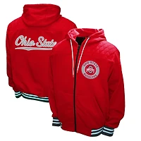 Men's Franchise Club Scarlet Ohio State Buckeyes Walk-On Full Zip Hoodie Jacket