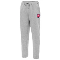 Men's Antigua  Heather Gray Detroit Pistons Victory Sweatpants