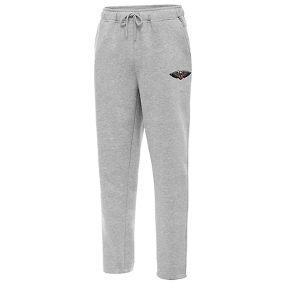 Men's Antigua  Heather Gray New Orleans Pelicans Victory Sweatpants
