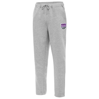 Men's Antigua  Heather Gray Sacramento Kings Victory Sweatpants