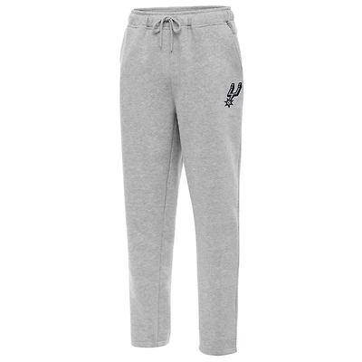 Men's Antigua  Heather Gray San Antonio Spurs Victory Sweatpants