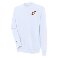 Men's Antigua  White Cleveland Cavaliers Victory Pullover Sweatshirt