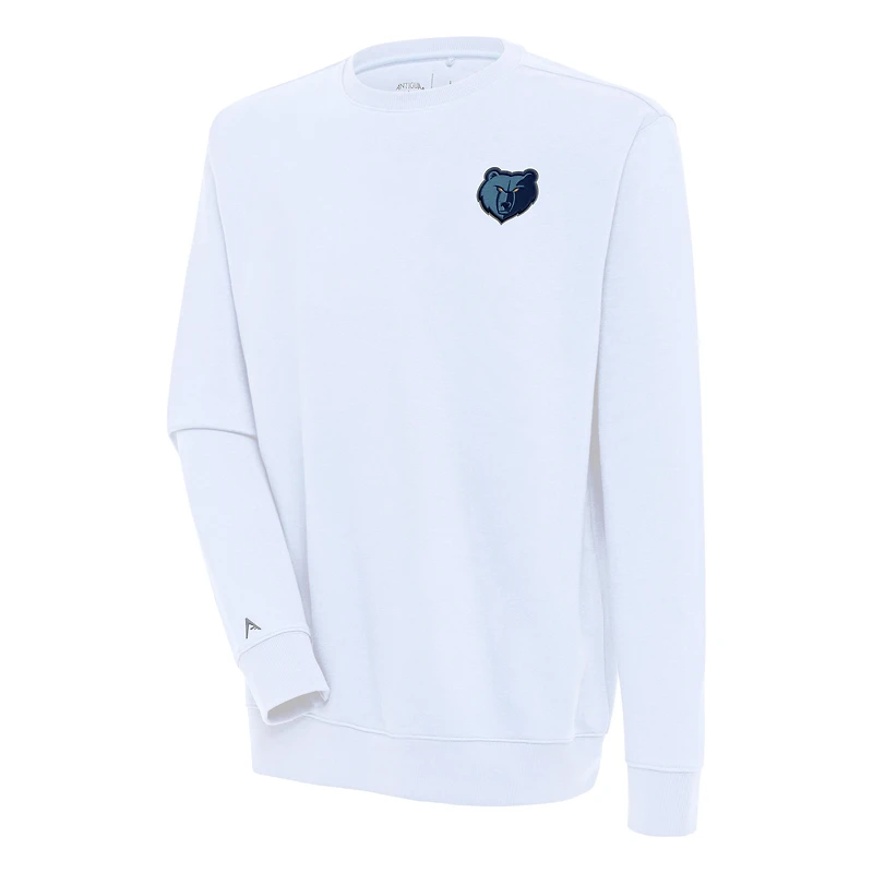 Men's Antigua  White Memphis Grizzlies Victory Pullover Sweatshirt