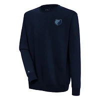 Men's Antigua  Navy Memphis Grizzlies Victory Pullover Sweatshirt