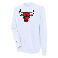 Men's Antigua  White Chicago Bulls Victory Pullover Sweatshirt