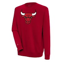 Men's Antigua  Red Chicago Bulls Victory Pullover Sweatshirt